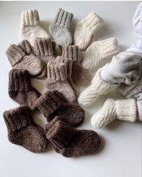 Knit baby socks