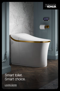 With KOHLER smart toilets, convenience, cleanliness, and comfort are built-in. Engineered with meticulous attention to detail, these toilets feature advanced technology and highly personalized options, all wrapped up in stylish designs. Tap to learn more.