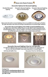 Decorative Recessed Light Trim Options | Beaux-Arts Classic Products