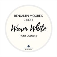 Paint Colour Review: Benjamin Moore's 3 Best WARM White Paint Colours - Kylie M Interiors