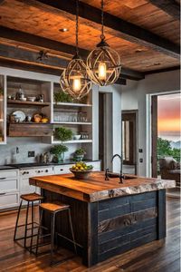 Explore the unique and captivating appeal of live edge wood for your farmhouse-inspired kitchen table.