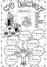 The family interactive and downloadable worksheet. Check your answers online or send them to your teacher.