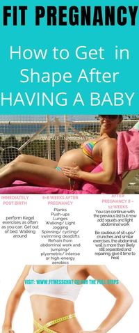 HOW TO GET BACK IN SHAPE AFTER GIVING BIRTH [Guest post]