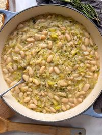 Cheesy Beans and Leeks