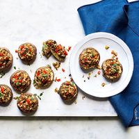 Umami Bombs (Savoury Stuffed Mushrooms)