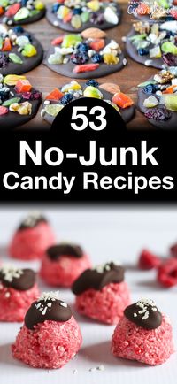 53 No-Junk Candy Recipes | Does Easter feel like Halloween's Spring cousin to you too? Just when we get rid of all that orange and black junk, we find the same junk six months later -- this time cloaked in happy pastel bunnies and tulips. There's no reason we should have to deprive anyone of sweets, especially during special holidays. Here are 53 candy recipes that contain zero junk -- no high fructose corn syrup, no artificial colors, no artificial flavors. | TraditionalCookingSchool.com