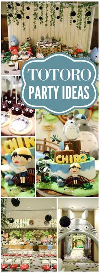 You have to see this fantastic Totoro birthday party! See more party ideas at CatchMyParty.com!