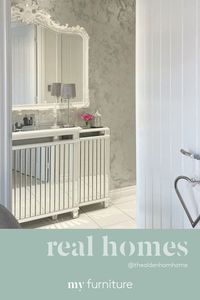 Thank you @thealdenhamhome for this great photo of your hallway with our LEONORE mirrored radiator cover. It looks amazing! This unique radiator cover features hand cut bevelled mirror panels. Carefully proportioned to function secondarily as a console table, creating an additional storage and display surface. FREE DELIVERY UK MAINLAND. We deliver throughout Europe #realhomes #luxuryhomes #hallwayideas #radiatorcovers #mirroredfurniture