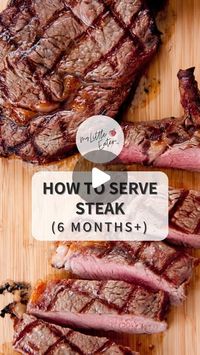 Baby Led Feeding (Starting Solids) & Toddler Feeding on Instagram: "🥩 We’ve got a new blog for you on everything you need to know about steak for your baby! Type “𝗦𝗧𝗘𝗔𝗞” below for the link to the blog! 

Meat, especially steak, probably isn’t one of the first foods you’d think of offering when you start solids with your baby! Steak poses a high choking risk for both babies and adults alike. However, it can be prepared safely for babies and it’s a highly nutritious food loaded with iron, zinc, and vitamin b12 that are all beneficial for baby’s optimal growth and development. 

𝗣𝗵𝗮𝘀𝗲 𝟬 𝗼𝗳 𝘁𝗵𝗲 𝗧𝗲𝘅𝘁𝘂𝗿𝗲 𝗧𝗶𝗺𝗲𝗹𝗶𝗻𝗲™️: 
➡️ Cut steak into thick strips (remove any fat or loose meat) for your baby to hold using their palmar grasp (this is only safe before your baby has 