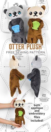 Free Pattern Friday! Otter Plush – Sew Desu Ne?