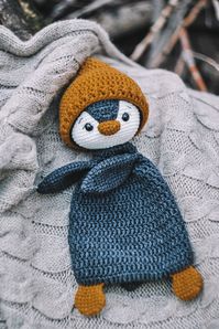 Penguin Lovey Blanket. the Playful Security Blanket. Penguin Crochet Pattern. PDF Crochet Pattern in English, German, Spain. - Etsy