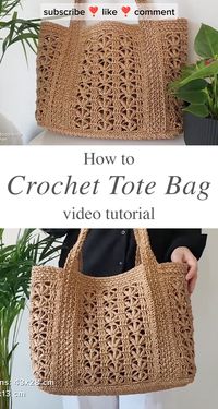 Crochet Easy Tote Bag: Stylish and Practical Accessory - CrochetBeja