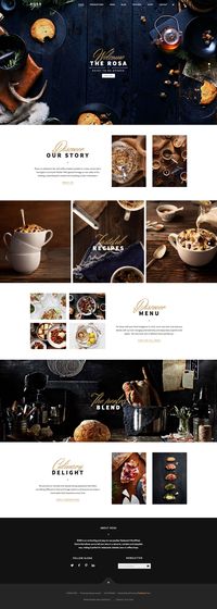 ROSA - Restaurant WordPress Theme #wp #wordpress #theme #restaurant #food #foodporn #website #web #webdesign