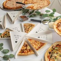 Different ways to serve pizza in unique platers in party & wedding