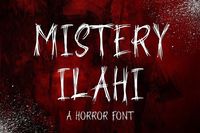 Mistery Ilahi is a #Horror #font that perfect for you any spooky project.

Mistery Ilahi comes with uppercase and lowercase letters, multilingual symbols, numerals, punctuation.