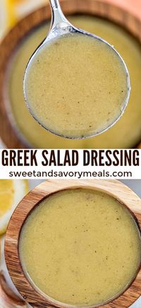 Best Homemade Greek Salad Dressing Recipe - Sweet and Savory Meals