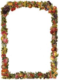 Free Victorian Flowers and Vintage Fruit Clip Art and Borders