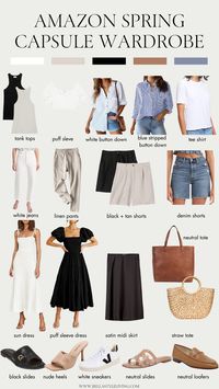 WOW! This Amazon spring capsule wardrobe is perfect for the season!