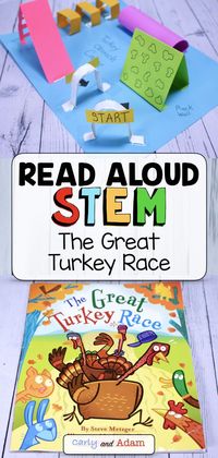 Build a Turkey Obstacle Course in this Thanksgiving STEM Challenge! In the The Great Turkey Race STEM Activity, students design and build a Turkey Obstacle Course! An excellent companion activity to the Thanksgiving read aloud book The Great Turkey Race by Steve Metzger. #thanksgivingactivities #thanksgivingSTEMchallenge #thanksgivingclassroom #thanksgiving #greatturkeyrace #handsonlearning