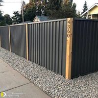 35 Most Attractive Corrugated Metal Fence Ideas For Your Home - Engineering Discoveries