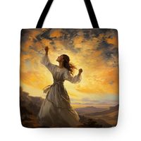 Psalm 150 - Every Breath Praises Tote Bag by Rolleen Carcioppolo