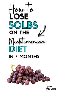 This post take you through my weight loss journey on the mediterranean diet where I lost 50lbs in 7 months. #diets #weightlossdiet #loseweightfast #bestdietforweightloss #healthydiet