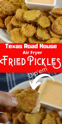 Air Fryer Fried Pickles Texas Road House Copy Cat #CopyCat #Airfryer #Appetizer #FriedPickles