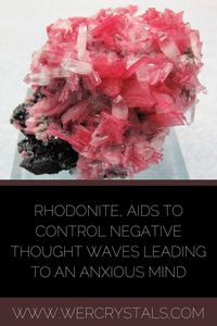 Rhodonite Aids to control negative thought waves leading to an anxious mind#crystal #healer#crystals #love #healing#crystalhealing