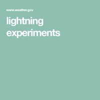 lightning experiments