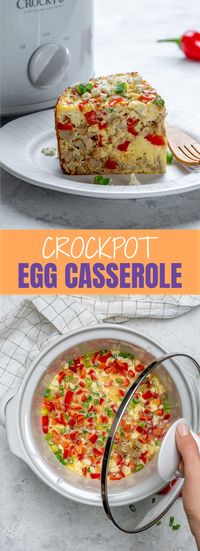 Crockpot Egg Casserole for Clean Eating on a Budget!