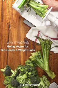 Why a Vegan Diet Could Lead to Weight Loss. Going vegan helped overweight participants lose weight, fat mass, and decrease insulin resistance. Vegan diets are high in fiber which promotes gut-health with lots of vegetables, fruits, grains and legumes — foods that promote weight loss. #MyFitnessPal #healthygut #guthealth #weightlosstips #healthydiet #vegandiet #nutrition #loseweight #highfiber #plantbaseddiet #plantbased #vegan #weightlossplan #vegandietplan #plantbaseddietforbeginners