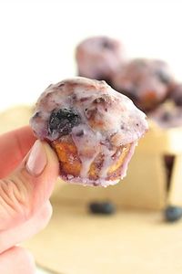 Baked Blueberry Fritter Bites