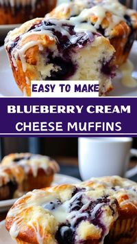 BLUEBERRY CREAM CHEESE MUFFINS