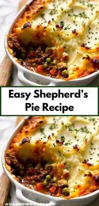 Craving a hearty meal? Discover our Easy Shepherd’s Pie recipe! It's one of the best ground beef recipes for dinner, offering a comforting and easy-to-make dish.