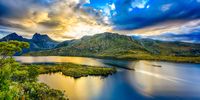 time lapse photography of body water and tree covered mountain Golden light light time time lapse photography body water #tree #covered #mountain #f4L #USM Canon 5D mark III Cradle Mountain Dove Lake Long exposure #Tasmania #landscape #nature #water #5K #wallpaper #hdwallpaper #desktop