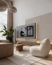 Spacious apartment for a couple with wabi sabi elements on Behance