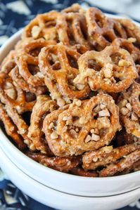 Butter Toffee Pretzels - Baking You Happier