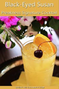 Second in the Triple Crown, the Preakness features the Black-Eyed Susan Cocktail which combines pineapple, orange, and lime juices with vodka and St. Germain Elderflower liqueur. It's fantastic and a great drink all summer long!