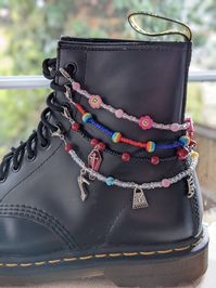 Shoe Charm Beaded Shoe Chain Beaded Shoe Accessory Y2k Shoe Jewellery Shoe Chain Gothic Shoe Charm Gothic Shoe Charm - Etsy