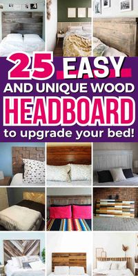 25 Creative DIY Wood Headboard Ideas for Elegant Interiors