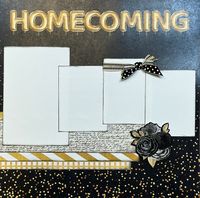 1- 2 page layout kits -12x12. This kit has been created by Crop-A-Latte. All items are precut and ready to assemble. You'll also receive easy to follow instructions with a photo of the finished kit.