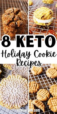 Keep your keto diet on track this holiday season with these 8 keto cookie recipes! Low-carb, sugar-free, and bursting with festive flavors, these cookies are ideal for Christmas, Thanksgiving, or any holiday gathering. Enjoy holiday favorites like gingerbread and chocolate chip cookies while keeping your carb count low. These keto-friendly treats are the perfect addition to your holiday dessert table. Make sure to try these recipes and keep your holidays both festive and keto-compliant.