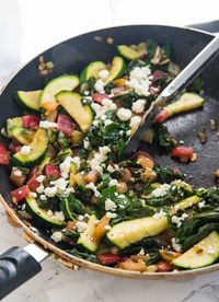 Sauteed Swiss Chard and Zucchini