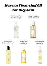 Korean cleansing oils for oily skin, i did a lot of reaserch, so you can trust