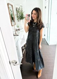 Love a fall maxi dress!