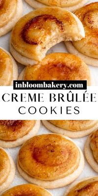 Aug 26, 2023 - These are the best creme brûlée cookies! They are chewy, buttery, soft sugar cookies with rich and creamy vanilla pastry cream topped with caramelized sugar. If you're looking for another cookie recipe, try my lemon cheesecake cookies, pistachio cookies, cornflake oat cookies, chocolate cherry cookies, chewy peanut but…