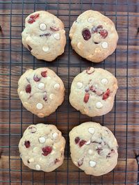 Sourdough White Chocolate Chip Cranberry Cookies