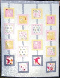 modern baby quilt | Kate Conklin Designs: Baby Mobile - A modern baby quilt and a giveaway