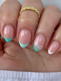 21 Turquoise Nails That'll Make You Stand Out This Summer | The KA Edit #nails #nailsdesign #nailsart, #springnails2024 #aprilnails, #summernails. https://whispers-in-the-wind.com/summer-nail-trends-10-stunning-designs-to-try-now/?nails