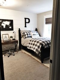 Boys Modern Farmhouse Bedroom Reveal-Teenager Style